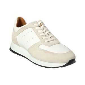 Allen Edmonds Everett Suede & Leather Sneaker, White